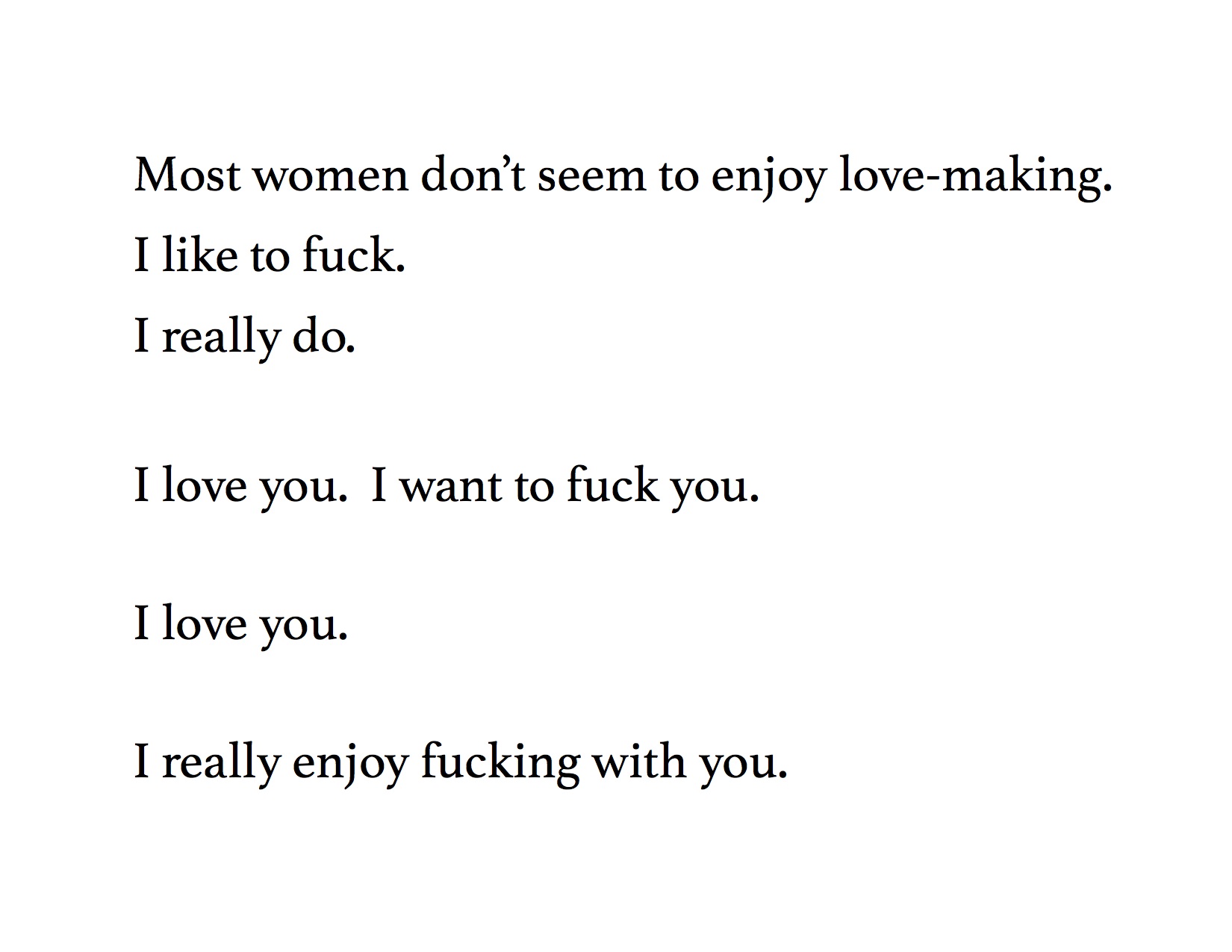 love fuck